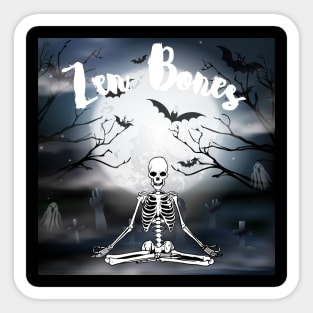 Skeleton meditating - Zen Bones Sticker